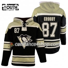 Adidas Maillot de Hockey Pittsburgh Penguins Sidney Crosby 87 Musta Sawyer Chandails à capuchon - Enfant